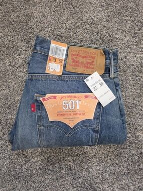 Levi's 501 Straight Leg Men's Jeans - Blue